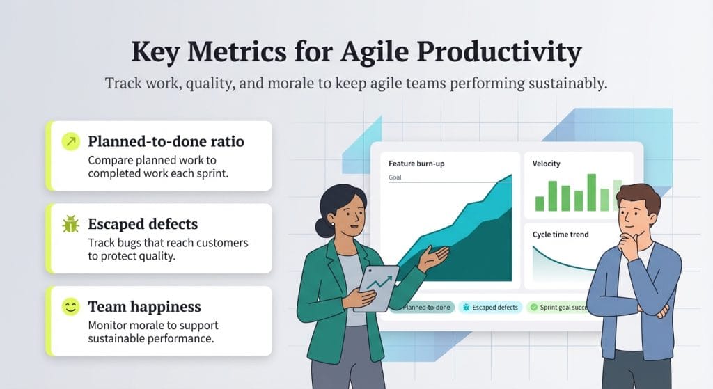 Key metrics for agile productivity