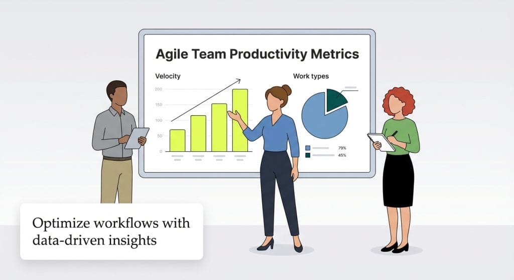 Agile team productivity graphic