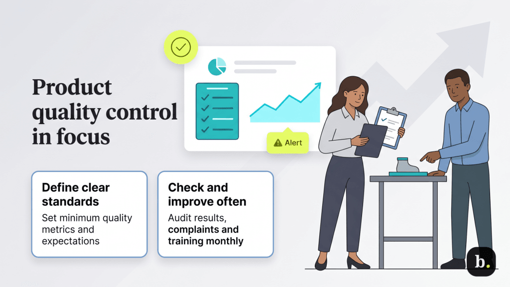 graphic about product quality control