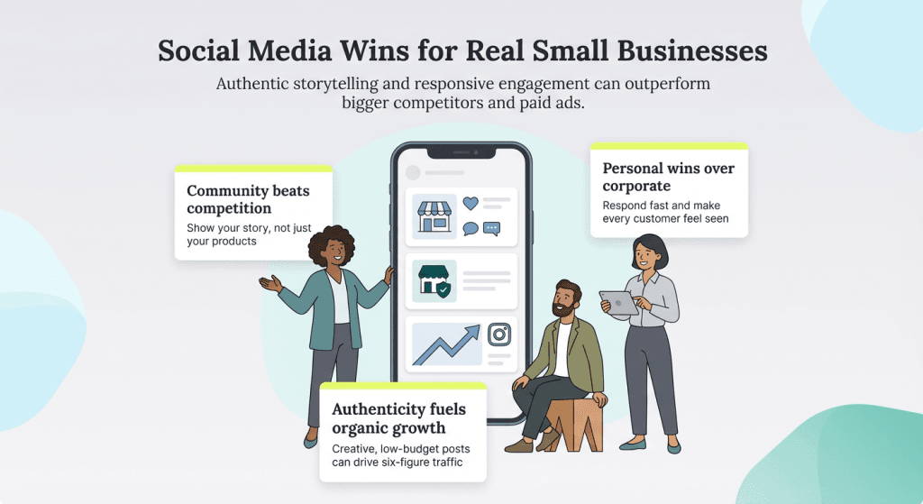 small business success stories graphic