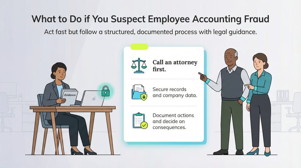 what to do if you suspect employee fraud