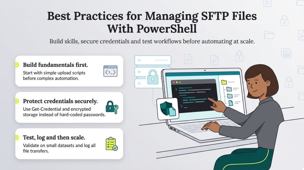 powershell sftp best practices
