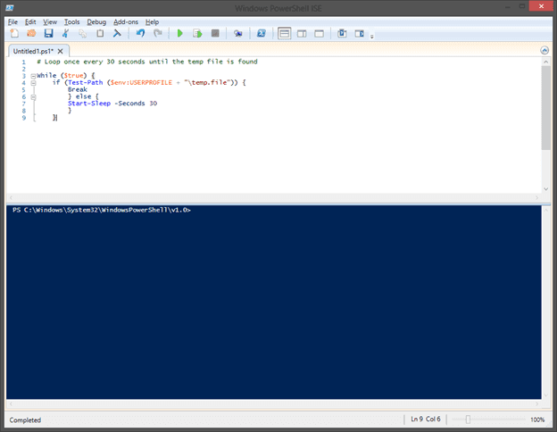 Powershell While-loop