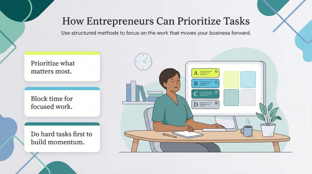 how entreprenurs prioritize tasks