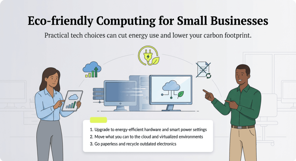 Eco friendly computing graphic