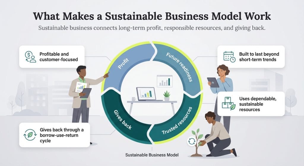 sustainable business model graphic