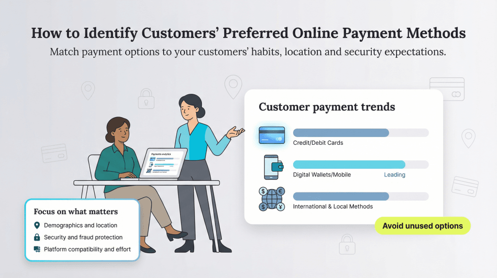 identify customer payment methods