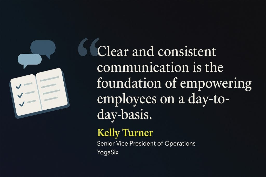 Pull quote about clear and consistent communication