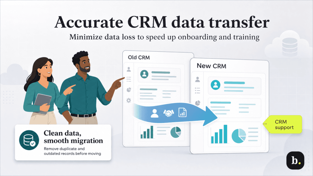 keep data accurate trasnferring data