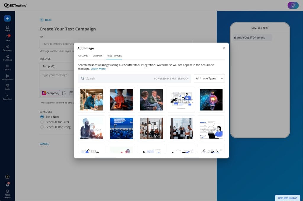 EZ Texting Shutterstock