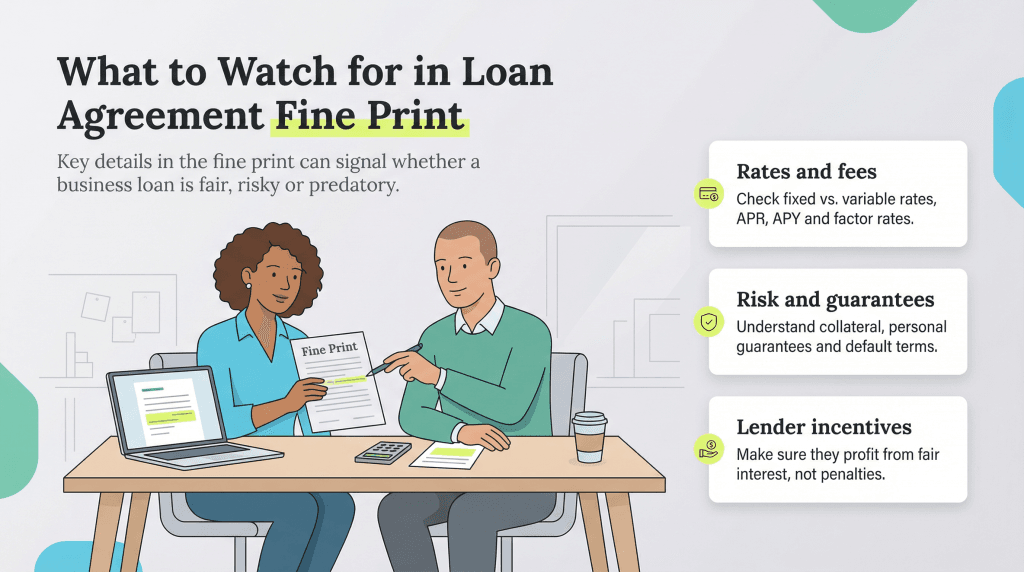 loan agreement fine print