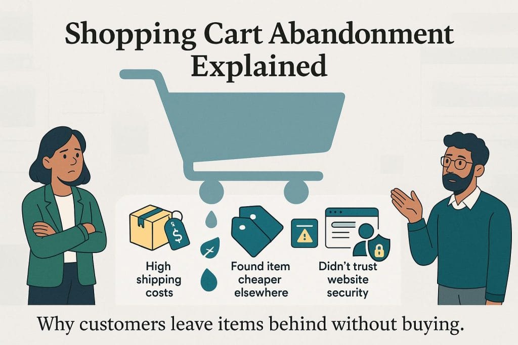 shopping cart abandonment infographic