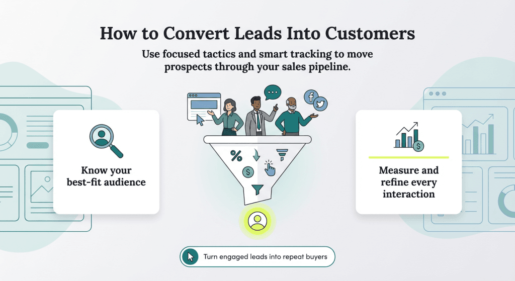 how to convert leads graphic