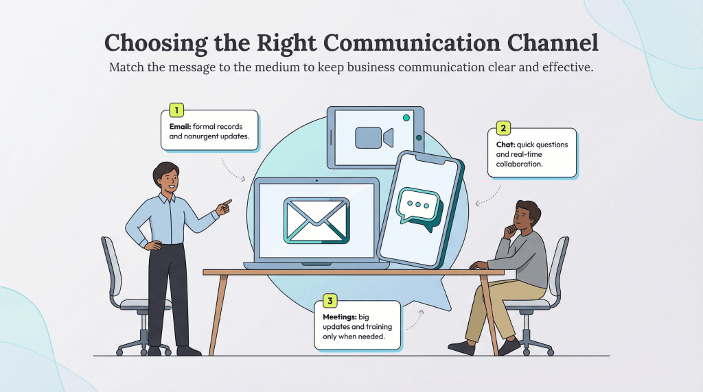 Choosing communication channels