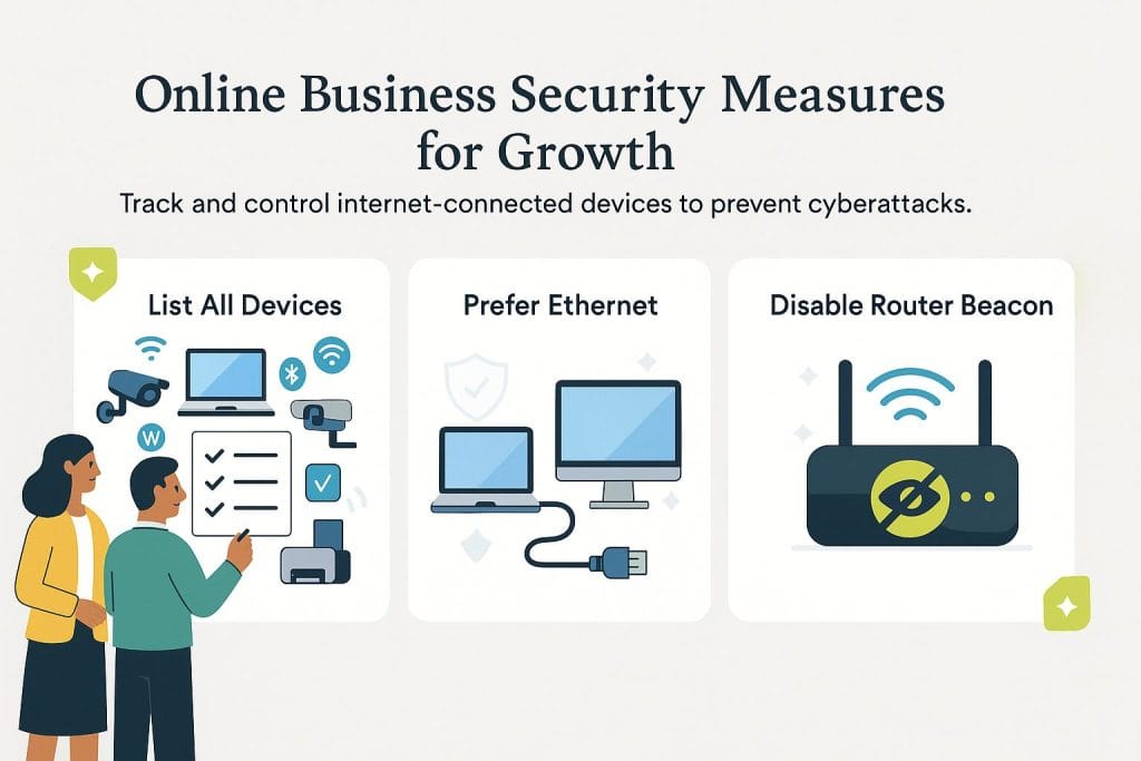 online business security measures graphic