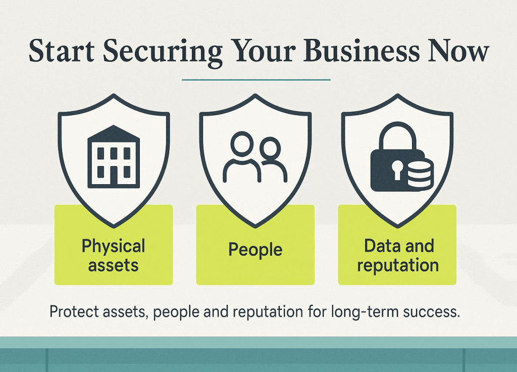 Securing your business graphic