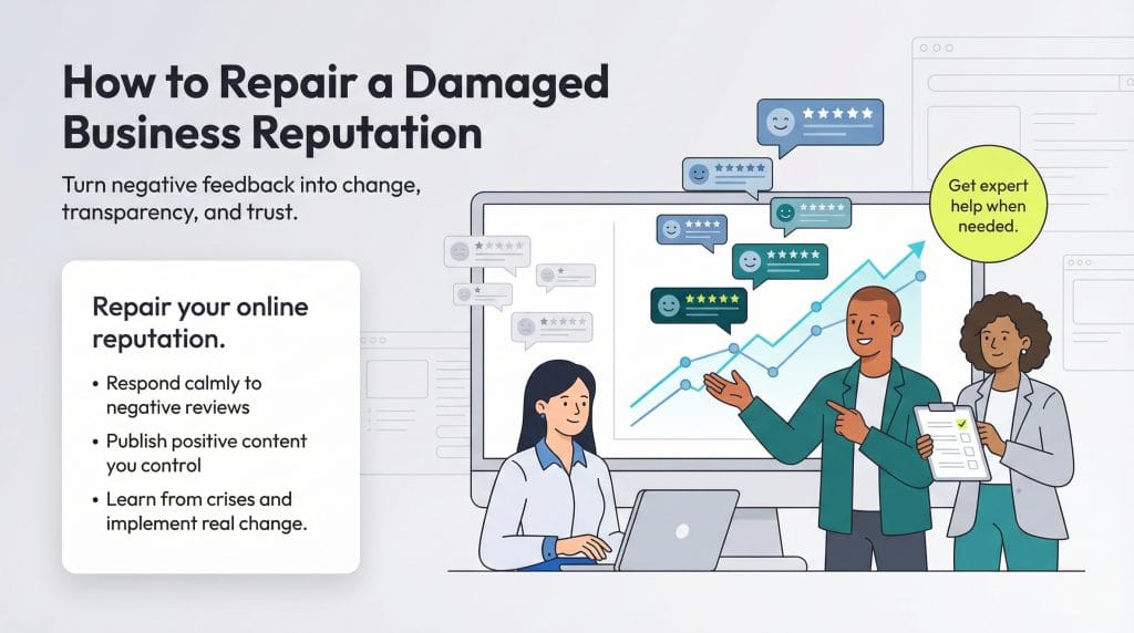 how to repair business reputation
