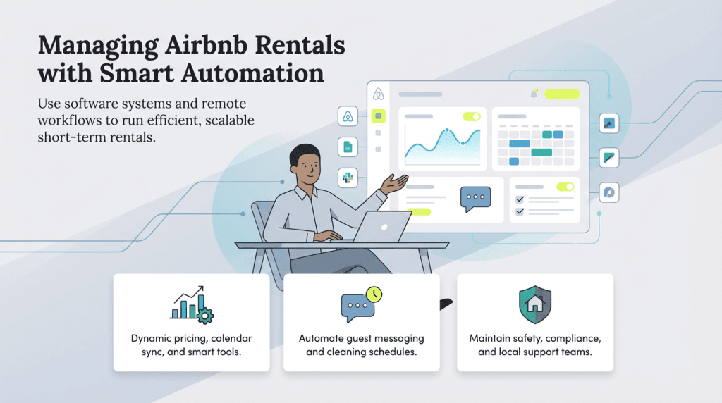 Managing airbnb rental graphic