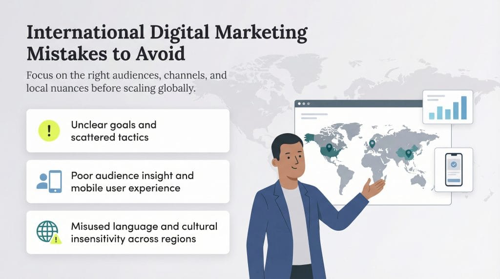 international digital marketing mistakes