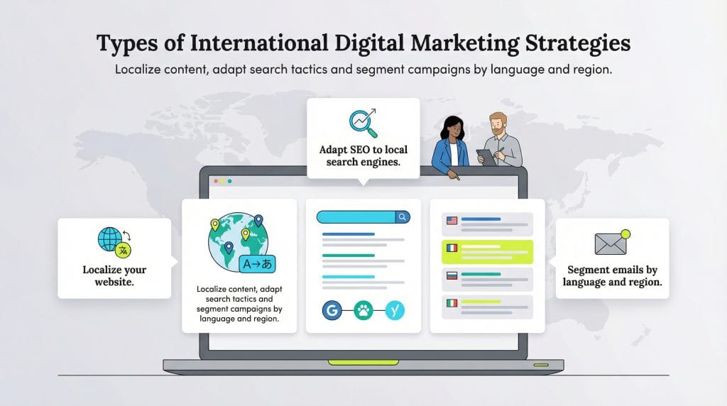 types of international digital marketing
