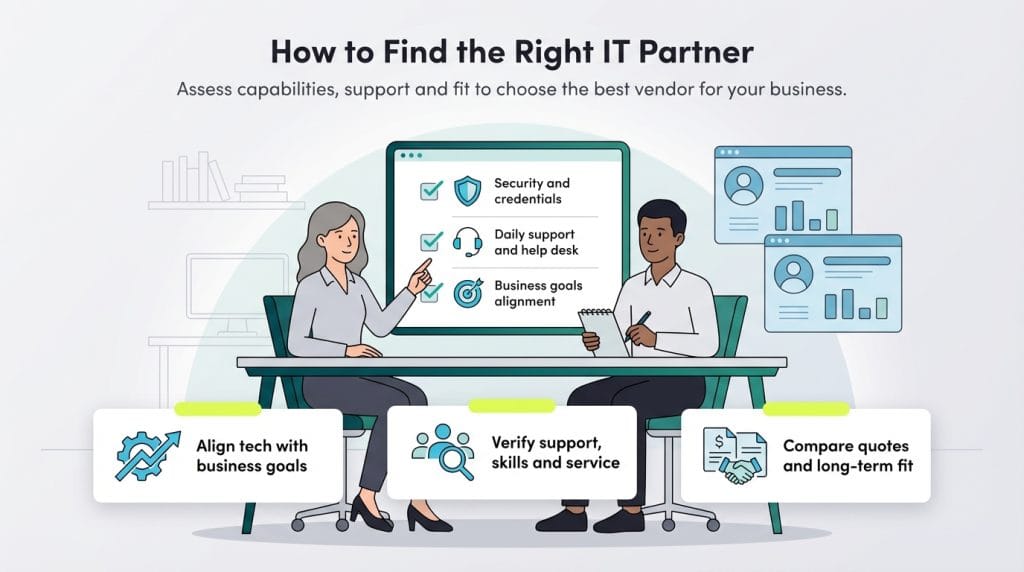 how to find the right business partner graphic