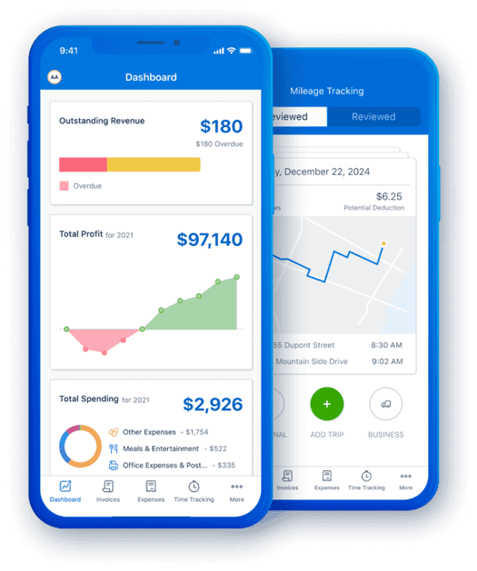 image of FreshBooks mobile app
