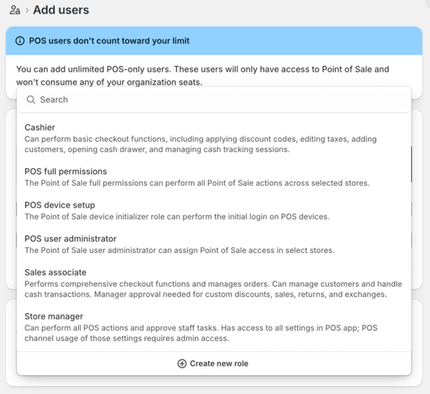 Shopify add user