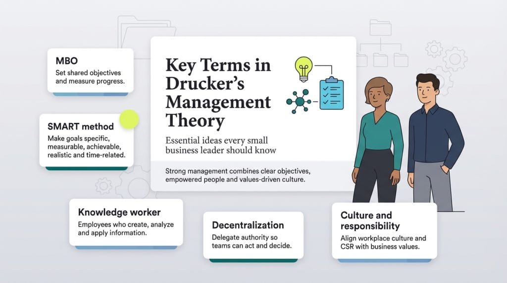 Peter Drucker's key terms