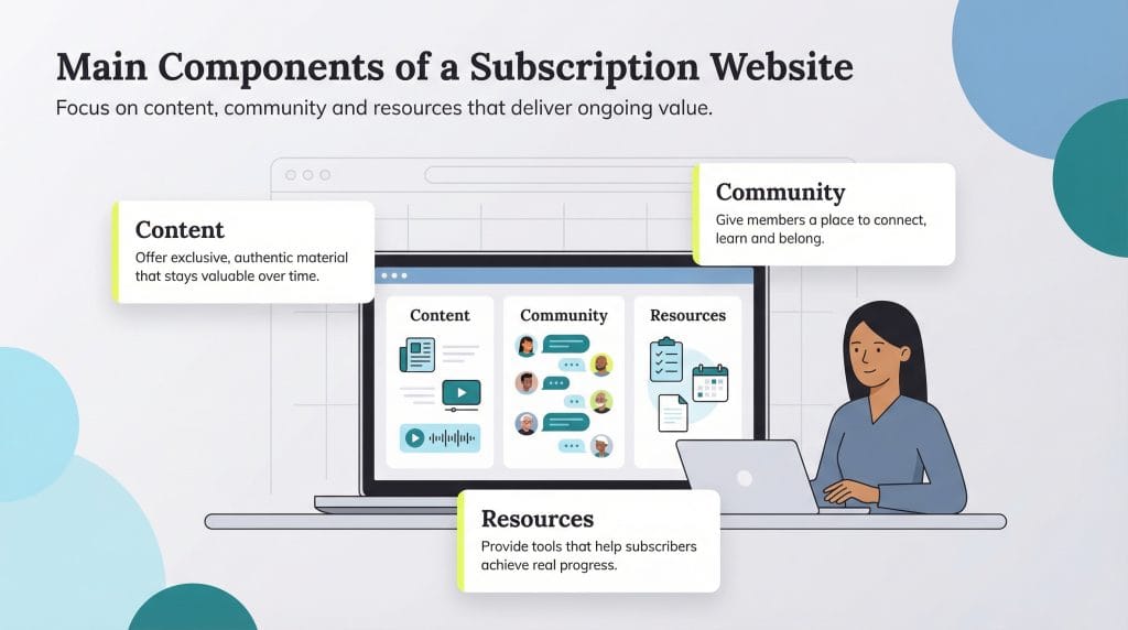 main components of a subcription service