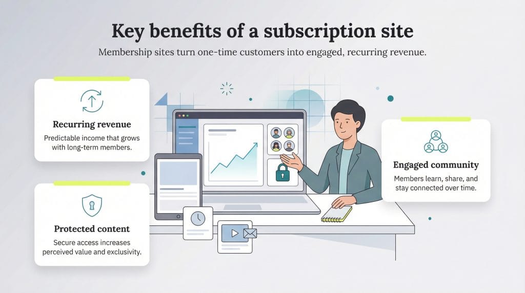 key beneifts of subscription site