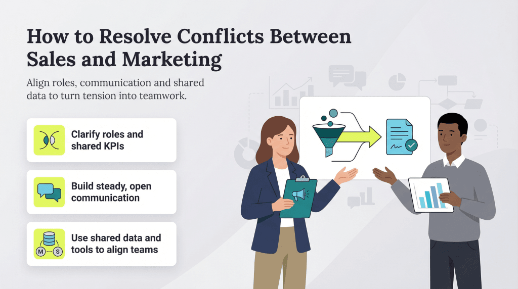 how to resolve sales and marketing conflicts