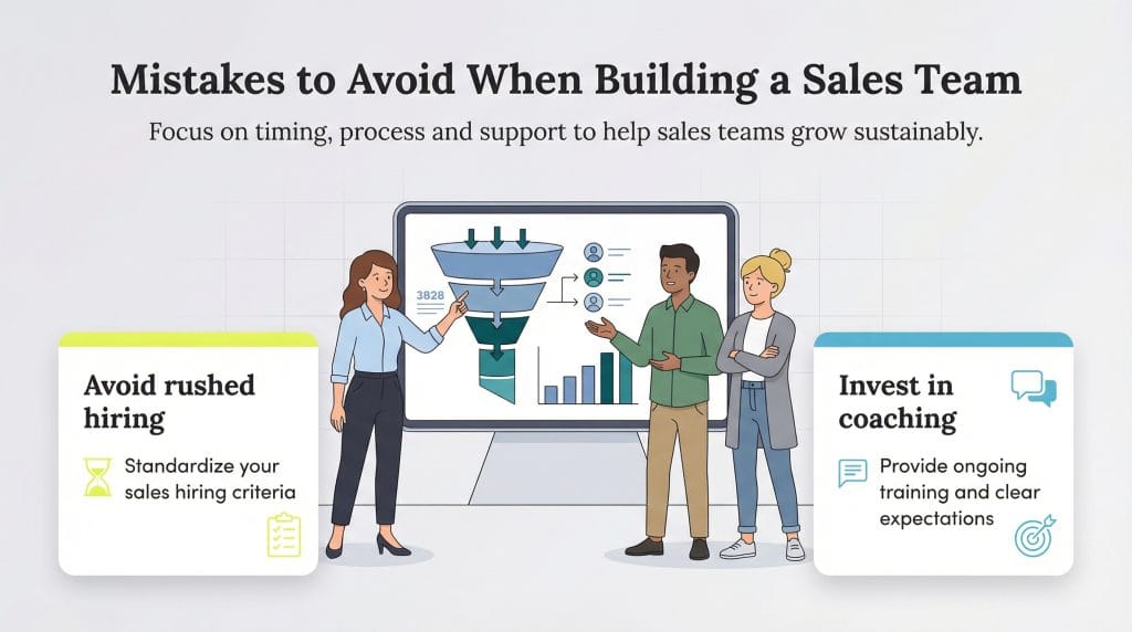 sales team mistakes
