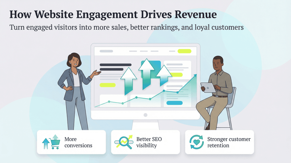website engagement and sales
