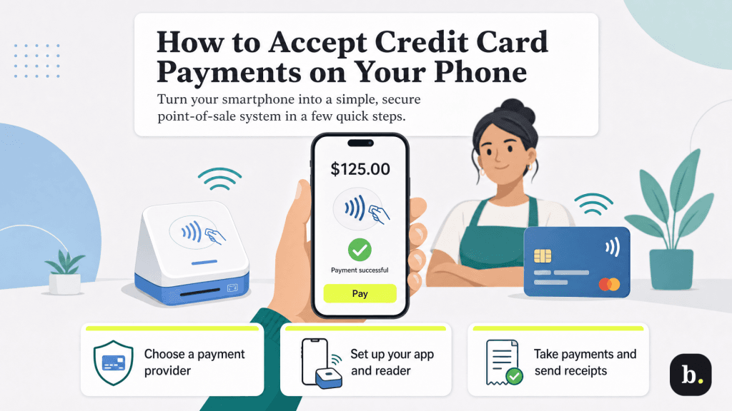 how to accept credit card payments graphic