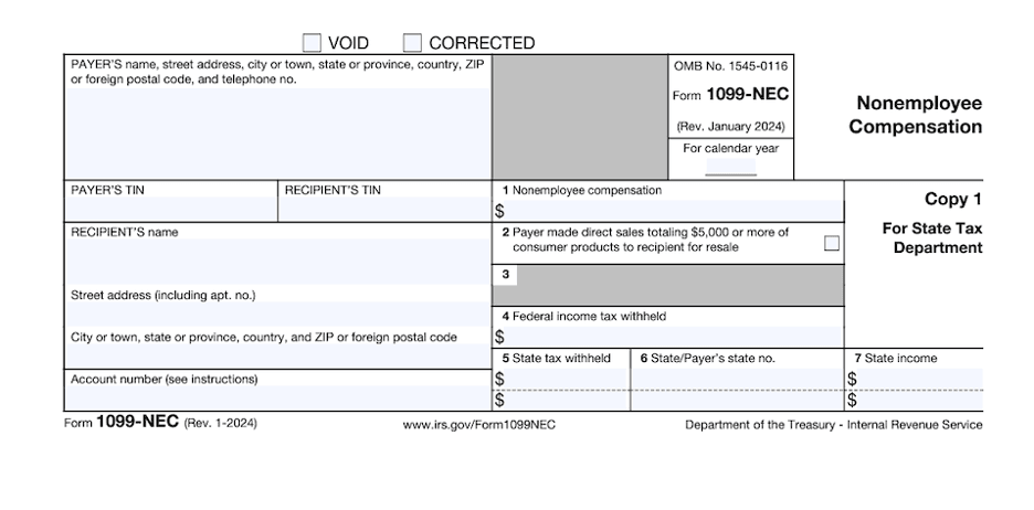 Form 1099 NEC