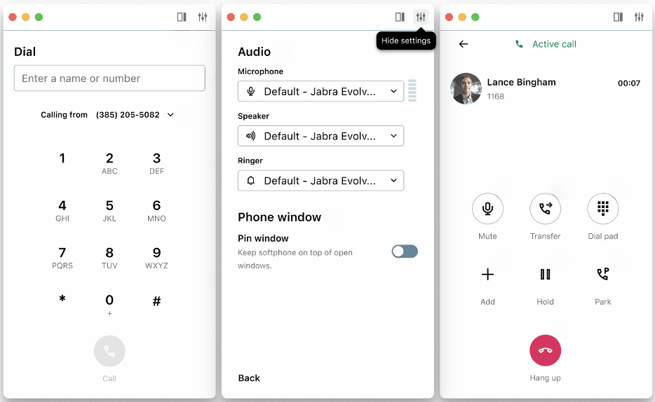 GoTo Connect softphone app