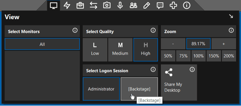 Connectwise backstage mode