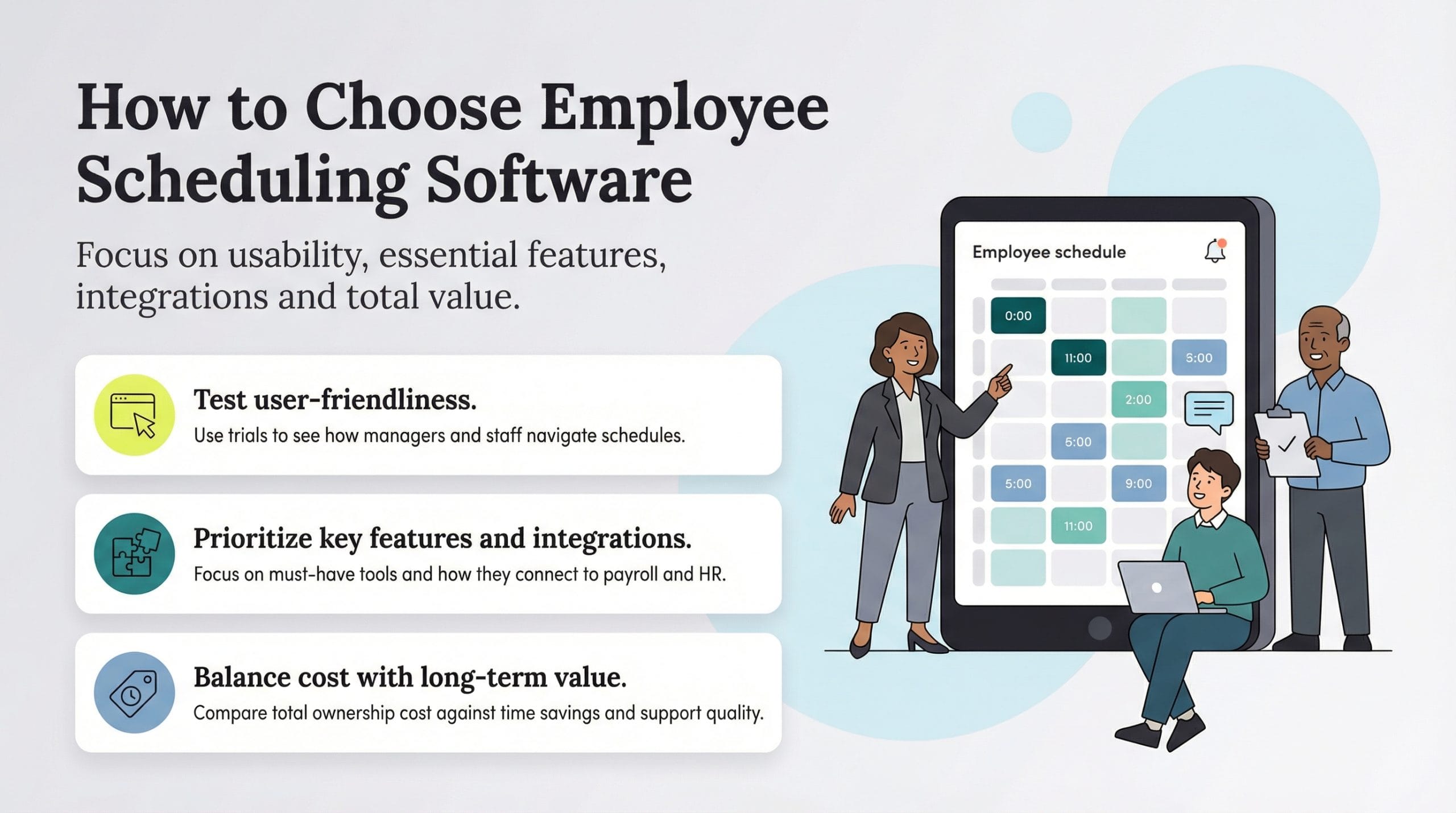 how to choose scheduling software