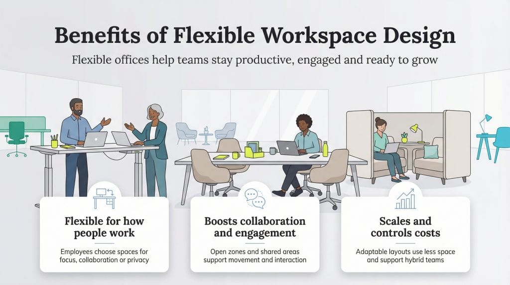 flexible workplace design benefits