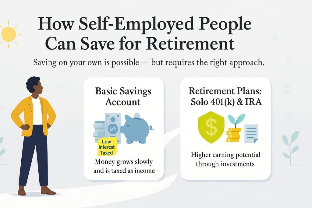 Self employed retirement plan graphic