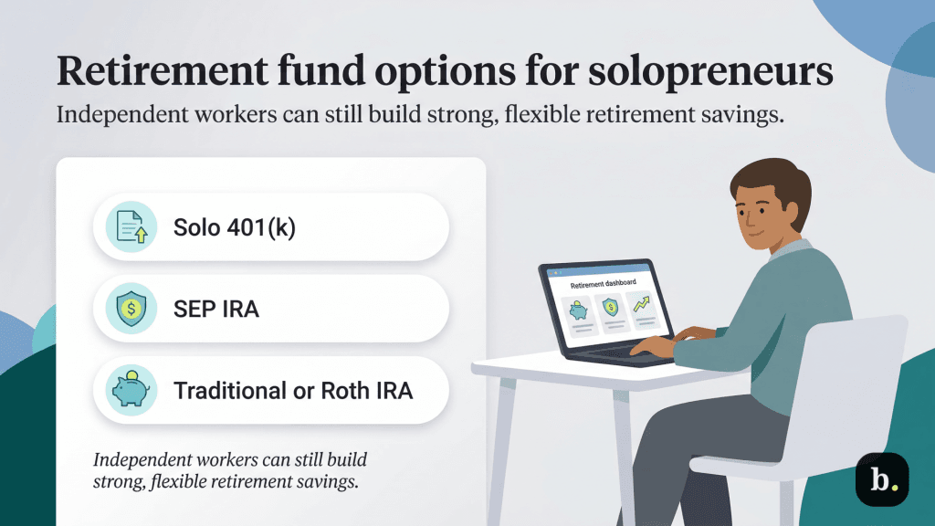 types of retirement funds graphic