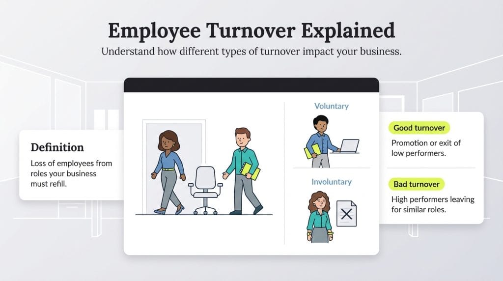 Employee turnover graphic