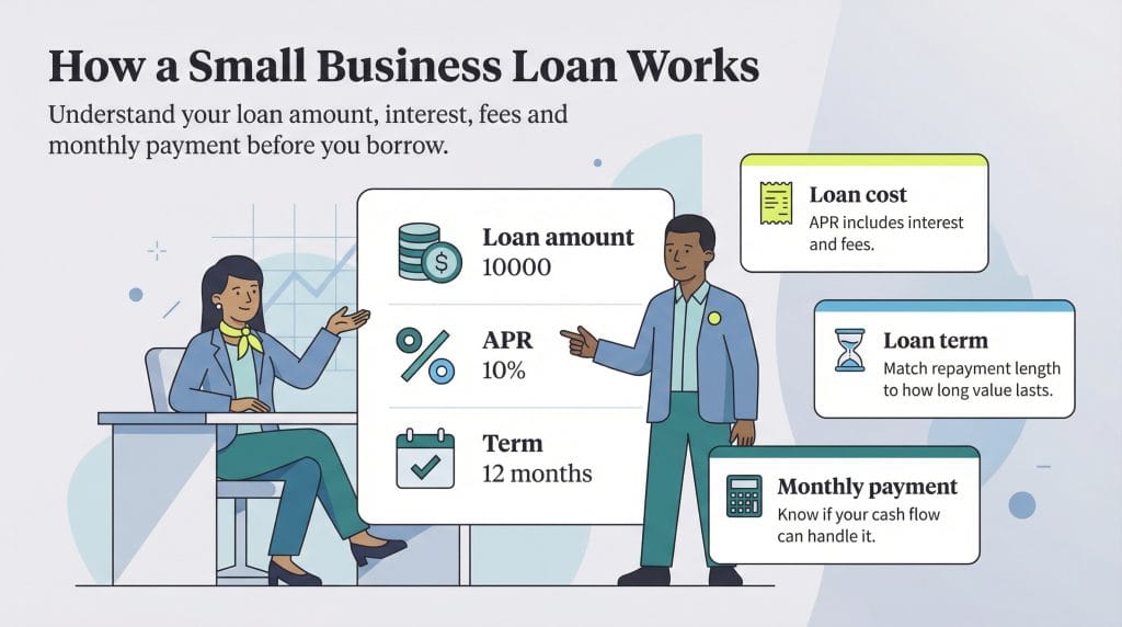 how a small business loan works