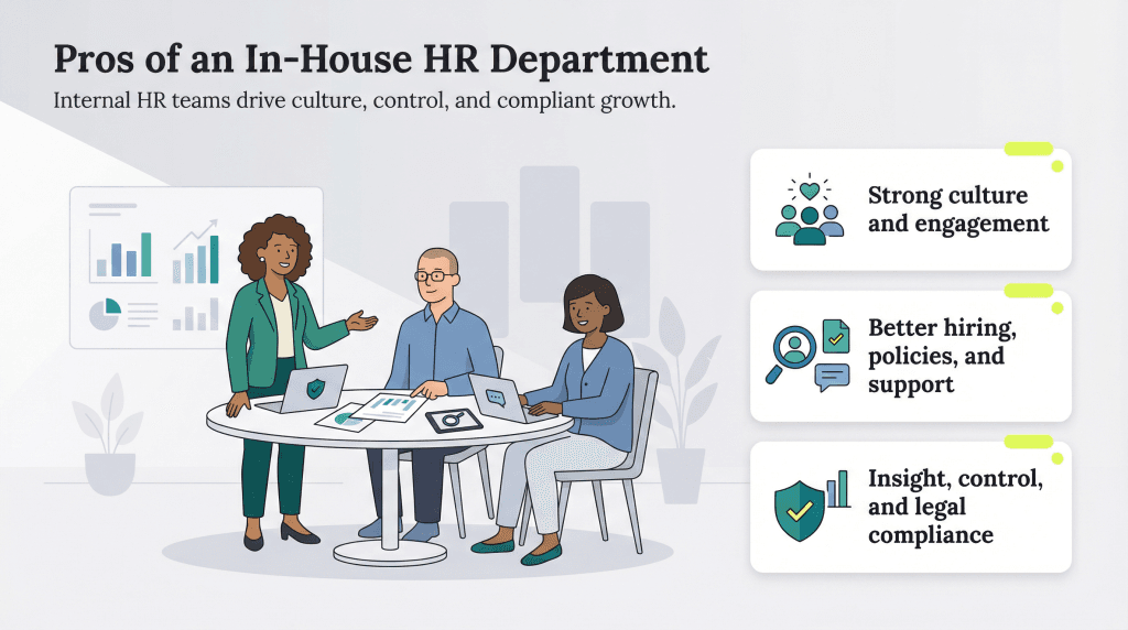 pros of an in-house HR