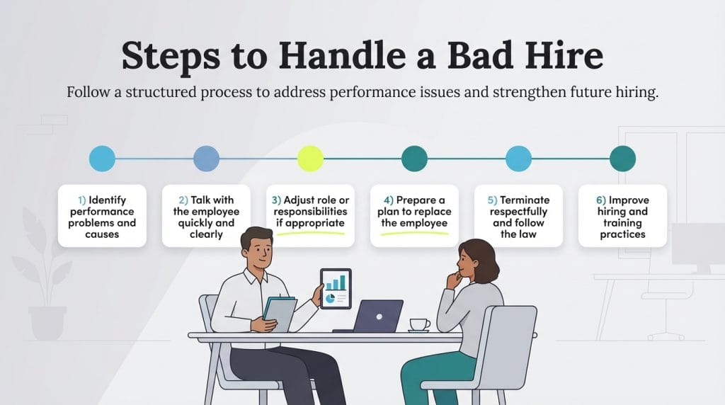 handling a bad hire graphic