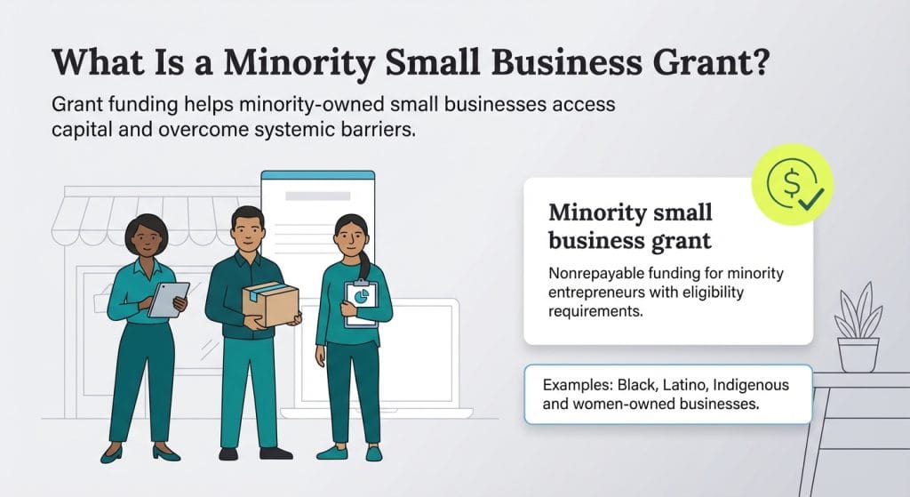 what is a minority business grant graphic