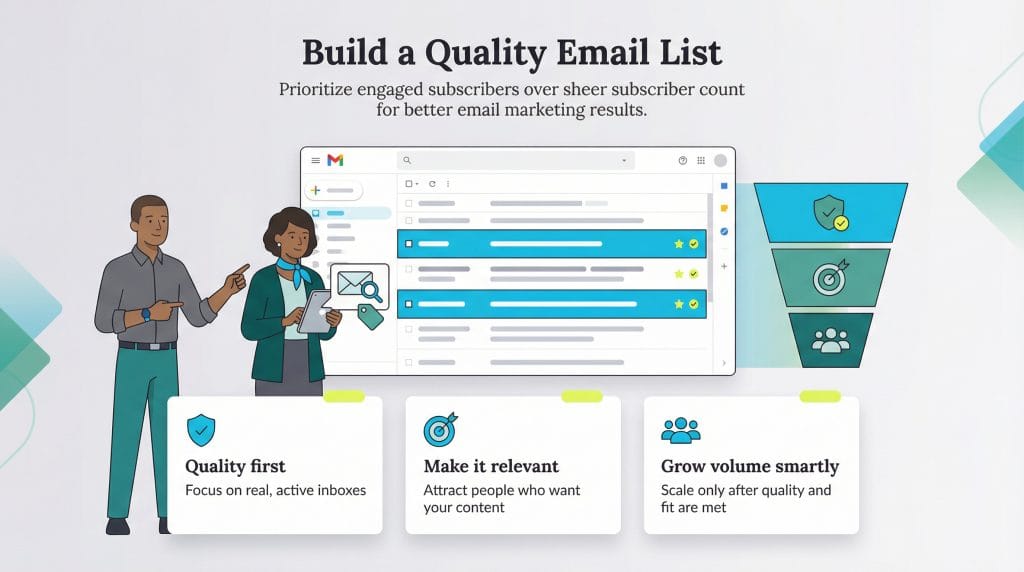 how to build a quality email list