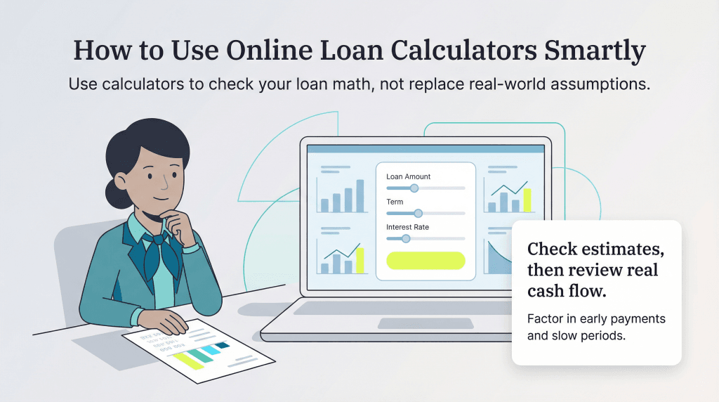 online loan calculator graphic