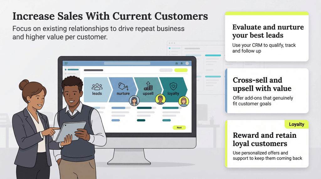 increase sales with current customers