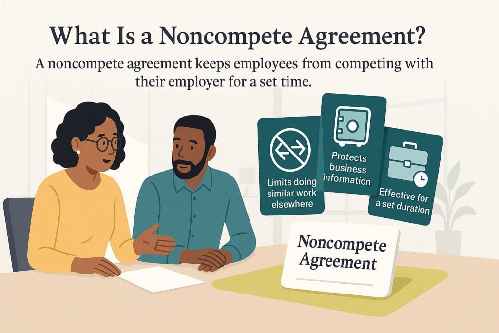 Noncompete agreement graphic